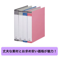キングジム リングバインダー BF A4タテ 30穴 背幅51mm 青 669BFアオ 10冊