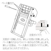 プラス 強力2穴パンチ刃受 PU-220U 1パック
