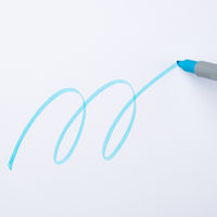 アスクル　蛍光ペン　ブルー　青　30本　蛍光マーカー  オリジナル