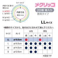 プラス メクリッコ LL ブルー 箱入 KM-404 1箱（直送品）