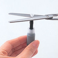 シヤチハタ 乾きまペン 油性マーカー 中字・丸芯 K-177N 赤 ５本