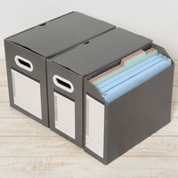 プラス サンプルボックス　ＢＦ10ーＡ4ー150　Ａ4　濃 BF10-A4-150 DGY 1冊（直送品）