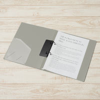 プラス 2リングファイル A4タテ 背幅35mm 灰 FC-101RF GY 1冊