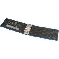 ハピラ 片開きパイプ式ファイル 統一伝票用 とじ厚50mm ブルー 1セット（3冊：1冊×3）