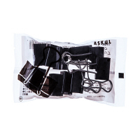 アスクル　ダブルクリップ　中　ブラック　1パック（10個入）　幅25mm  オリジナル