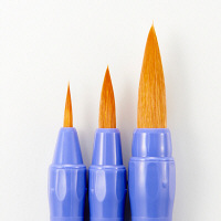 ぺんてる ぺんてるえふで ネオセーブル XZBNR-3S 1セット（3本入）