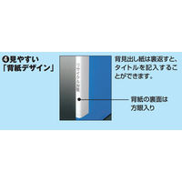 コクヨ　クリヤーブック（ウェーブカット・固定式）　B5ヨコ20ポケット　青　ブルー　ラ-T566B　1冊