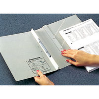 コクヨ ガバット（背幅伸縮ファイル） PPラミネート A4タテ 1000枚とじ グレー フ-S90M 1冊