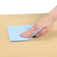 抗菌 カウンタークロス ハーフ ブルー 約30×30cm 1セット（1パック（100枚入）×3）