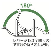 エセルテジャパン　ライツ　レバーアーチファイル81mm　A4タテ　ブラック　とじ厚62mm　1010-50-95