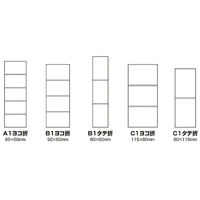 中川製作所 PDラベルC1タテ折 弱粘着タイプ PDLー C1T02 1箱（6000枚：2面×500折×6冊）