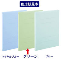 アスクル　フラットファイル　A4タテ　エコノミータイプ　30冊　グリーン　緑  オリジナル