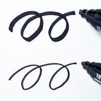 アスクル　油性ペン　油性ツインマーカー　太/細　黒　10本  オリジナル