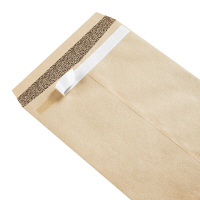 アスクル　オリジナル窓付きクラフト封筒　透けないタイプ　テープ付　角20　500枚（100枚×5袋）  オリジナル