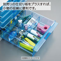 コクヨ レターケース UNIFEEL ユニフィール 透明プラスチック引き出しタイプ A4タテ 深型3段 ライトグレー LC-UNT203M 1台