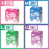 リフレ　大人用紙おむつ　はくパンツレギュラー　L　1箱（108枚：18枚入Ｘ6パック）　リブドゥコーポレーション