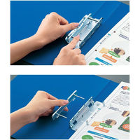 コクヨ　チューブファイル（Mタイプ）　A4ヨコ　とじ厚30mm　青　フ-1635B