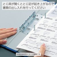 コクヨ　Kファイル　A5横　40mm　400枚収容　2穴　青