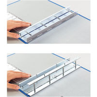 コクヨ　チューブファイルロングボディ　A4縦　80mmとじ　4穴　青