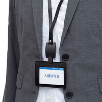 コクヨ 革製ネームカードケース横型 IDeo HUBSTYLE 黒 NM-CK195D 1個