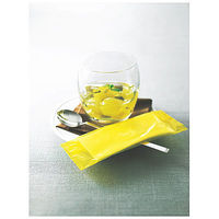 カラーパッケージおしぼり　平判　グレー　1箱（1200枚：100枚入×12袋）  オリジナル