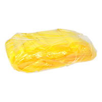 カラーパッケージおしぼり 平判 イエロー 1箱（1200枚：100枚入×12袋）  オリジナル