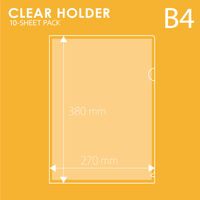 プラス クリアーホルダーB4 FL-212HO 1パック(10枚)（直送品）