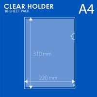 プラス クリアーホルダーA4 FL-213HO 1パック(10枚入)