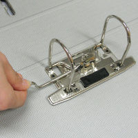 レバー式アーチファイル　A4タテ　背幅80mm　グリーン　SGLAF8GR　ハピラ