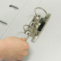 レバー式アーチファイル　A4タテ　背幅50mm　10冊　グリーン　SGLAF5GR　ハピラ