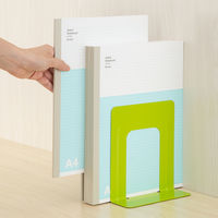 アスクル　ブックエンド　M　グリーン　3組（6個）  オリジナル