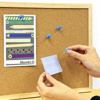 プラス　プッシュピン　ブルー　CP-104P　1箱（20本入）　（直送品）