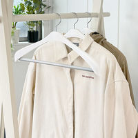 ジャケットハンガー　バー付ホワイト　1セット（2本入）　シンコハンガー