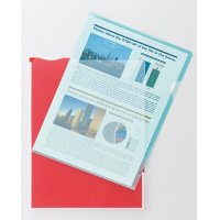 キングジム　スーパーハードホルダー透明（マチ付）　Ａ４タテ　乳白　７５８Ｔニユ　５枚