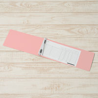 プラス　フラットファイル（統一伝票用）樹脂製とじ具　背幅53mm　ピンク　NO.062SW　76048　1袋（10冊入）