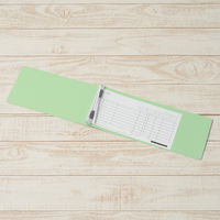 プラス　フラットファイル（統一伝票用）樹脂製とじ具　背幅53mm　グリーン　NO.062SW　76046　1袋（10冊入）