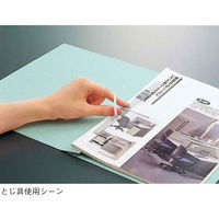 コクヨ　フラットファイルW厚とじ　A4ヨコ　10冊　ブルー　フ-W15NＢ