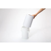 ideaco TUBELOR（チューブラー） 6.5L ホワイト 1個 おしゃれ ゴミ箱 くず入れ 直径200×高さ300mm