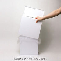 ideaco TUBELOR kitchenflap（チューブラーキッチンフラップ）8.5L ブラウン 1個 フタ付き プッシュ式 スリム