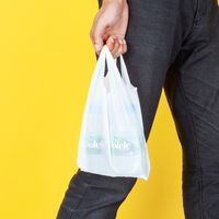 アスクル　レジ袋（乳白）　6号　幅150mm×マチ90mm×縦310mm　1セット（6000枚：3000枚入×2箱）  オリジナル