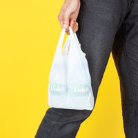 アスクル　レジ袋（乳白）　8号　幅160mm×マチ90mm×縦340mm　1セット（12000枚：1000枚入×12箱）  オリジナル