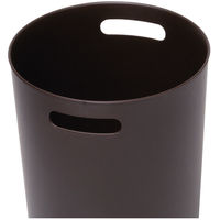 ideaco TUBELOR HOMME（チューブラーオム） ブラウン 1個 丸型ダストボックス おしゃれ ゴミ箱 幅260×奥行260×高さ315mm