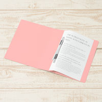 プラス　フラットファイル厚とじ500　A5タテ　ピンク　87568　1袋（10冊入）