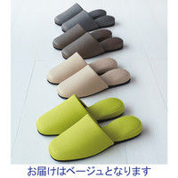 【アウトレット】布地風スリッパ マニエラSP 大きめM ベージュ AK-71BE 富士工業