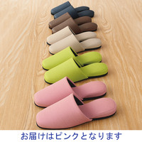 【アウトレット】布地風スリッパ マニエラSP 大きめM ピンク AK-71PI 富士工業