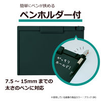 セキセイ　クリップボード　A4ヨコ　ブラック　SSS-3057P-60　1箱（10枚入）