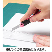 コクヨ 安心構造カッターナイフ〈フレーヌ〉(標準型) HA-S100YG 10本