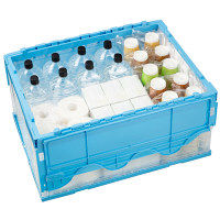 【折りたたみコンテナ】 三甲 「現場のチカラ」 サンクレットオリコンP76B-B 75L 1セット（5個入×20箱）  オリジナル