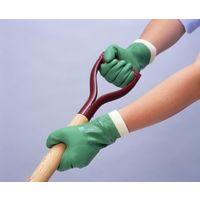 【ビニール手袋】 ショーワグローブ グリーンジャージ No.600 LL 1セット（5双：1双入×5袋）