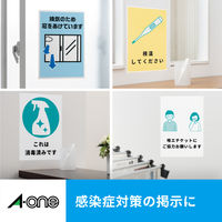 エーワン（A-one）屋外でも使えるラベルシール UV保護カバー付 光沢フィルム インクジェット 耐水 A4 透明 ノーカット 3セット  32005